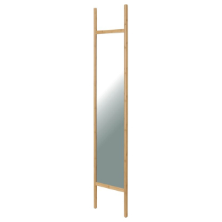 Nástenné zrkadlo, 40x180cm, bambus, prírodné, AZR-B028 NAT
