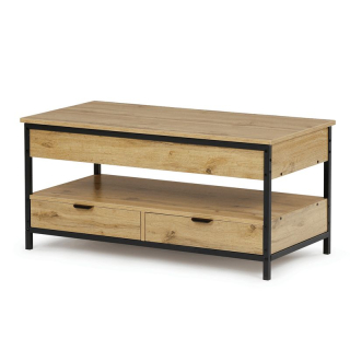 Konferenčný stolík, 100x50cm, MDF dub, CT-I1201 OAK
