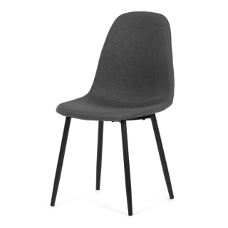 Jedálenská stolička, sivá látka, CT-V2972 GREY2