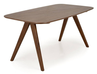 Jedálenský stôl, 160x90cm, MDF, orech, MIGUEL