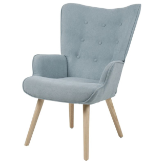 Relaxačné kreslo, modrá látka, AK-301 BLUE2