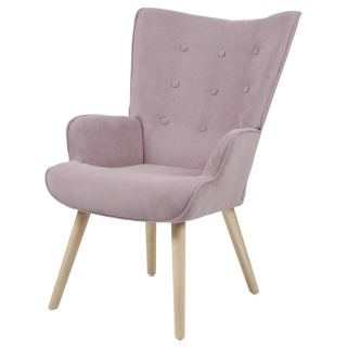 Relaxačné kreslo, ružová látka, AK-301 PINK2