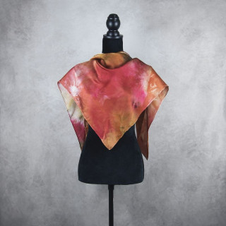 Luxusná hodvábna šatka LIMITED_326, Vyrobená na Slovensku, 90 x 90cm