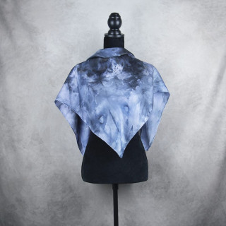 Luxusná hodvábna šatka LIMITED_357, ručne maľovaná, 90 x 90cm
