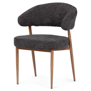 Jedálenská stolička, sivá látka, taštičkové pružiny, CT-L5031 GREY2
