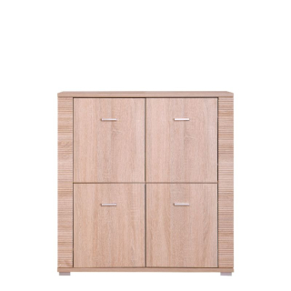 Komoda, 93cm, dvierková, dub sonoma, GRAND typ 10