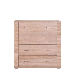 Komoda, 93cm, zásuvková, dub sonoma, GRAND typ 11