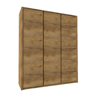 Skriňa, 166cm, kombinovaná, dub lefkas, MONTANA S3D