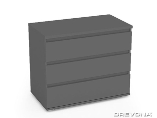 Drevona, komoda REA AMY 2, graphite