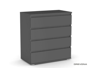 Drevona, komoda REA AMY 3, graphite