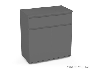 Drevona, komoda REA AMY 5, graphite