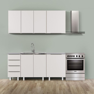 Kuchynská zostava, 180cm, viac farieb, REA ALFA UP 3