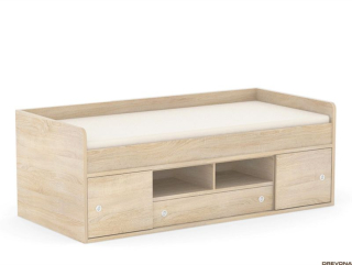 Drevona, Posteľ, REA POPPO 90, dub Bardolino