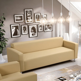 3-sed, ekokoža béžová, HOMKER