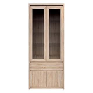 Vitrína, 88cm, Dub sonoma, NORTY 1Z4D