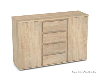 Drevona, komoda, REA AMY 8, dub bardolino