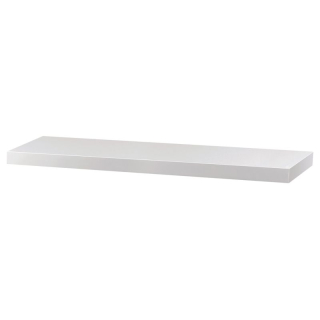 Nástenná polička, 80x24cm, MDF, biela, P-005 WT