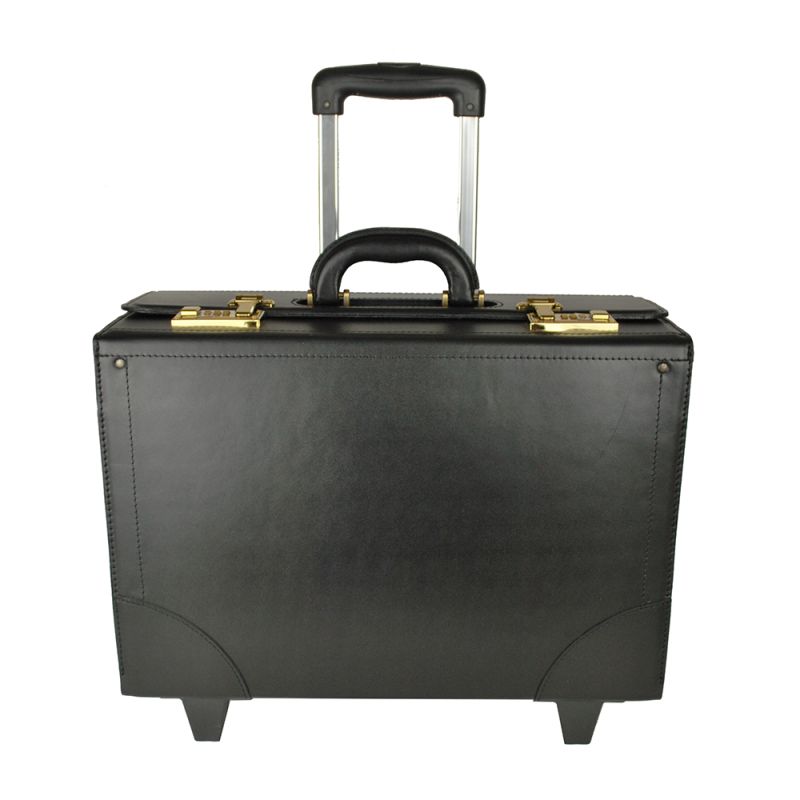 Cestovný kufor č.8173 s mechanikou v čiernej farbe