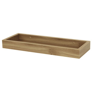 Nástenná polička, 40x15cm, MDF, dub, P-010 OAK