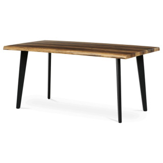 Jedálenský stôl 160x90cm, MDF, kov, staré drevo, HT-F4416 OLW