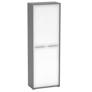 Skriňa, 75cm, policová, grafit, biela, RIOMA NEW TYP 05