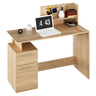 PC stôl, 121x55cm, dub sonoma, PLATON NEW