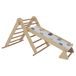 Montessori Piklerovej trojuholník 3v1, prírodný, mix farieb, OPRIN