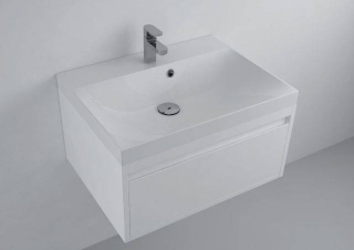 Umývadlo do kúpeľne, 61cm, biele, DAISY 610C